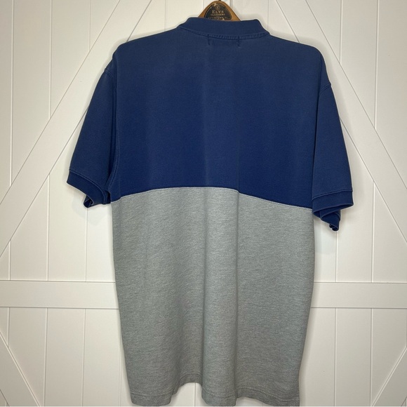 Vintage Abercrombie Men’s Navy and‎ Gray Polo Size Large. - Picture 2 of 4